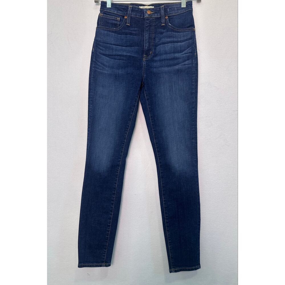 Madewell Curvy High Rise Skinny Jeans Medium Wash Stretch Denim Size 28 - Picture 2 of 15